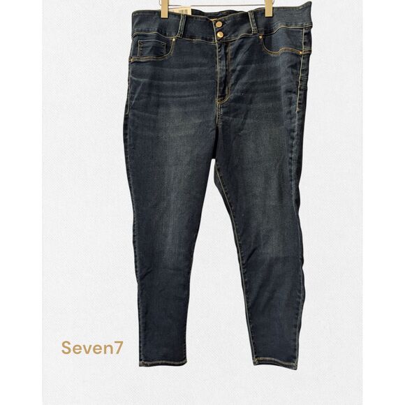 NWT  Seven7 Plus Size Curvy High Rise Skinny Legging/Jeans  Sz 24W - Picture 1 of 10